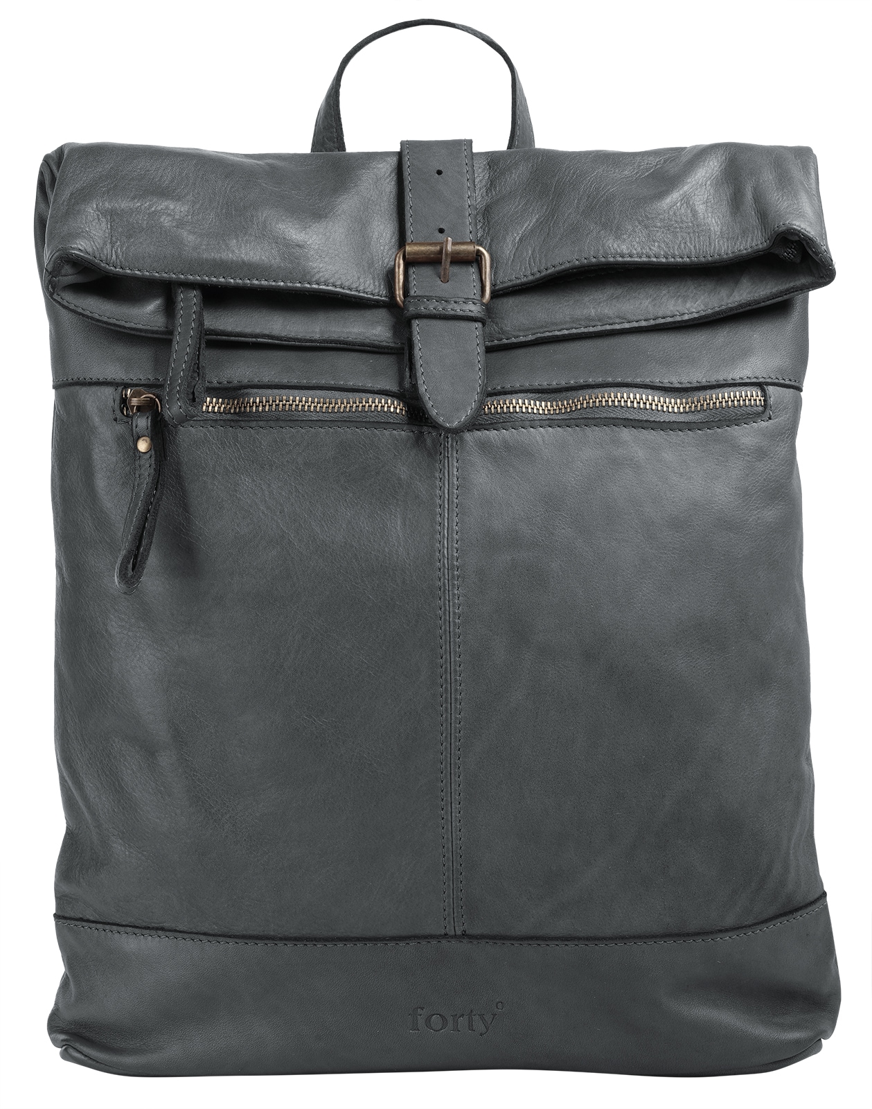 forty° Tagesrucksack, echt Leder, Made in Italy von forty°