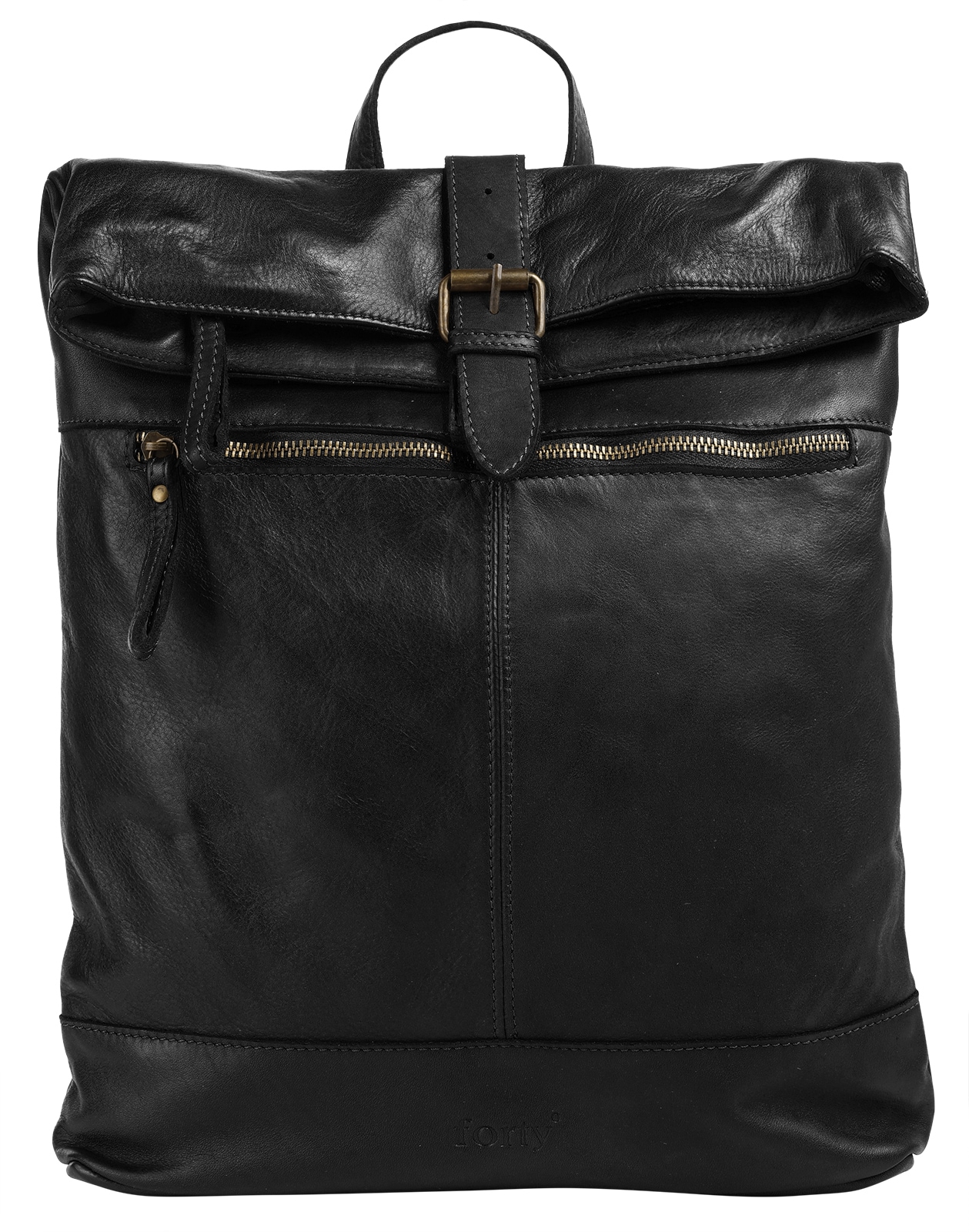 forty° Tagesrucksack, echt Leder, Made in Italy von forty°