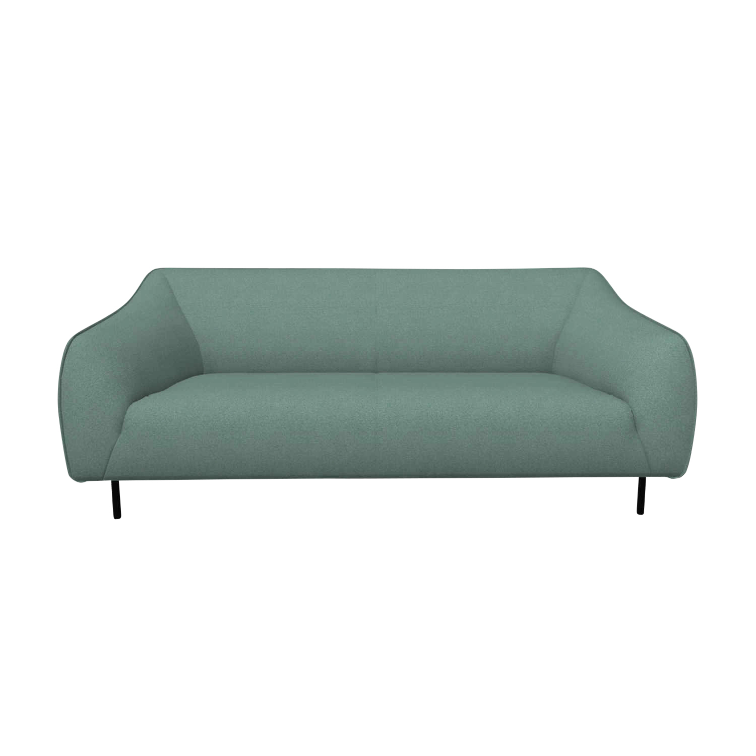 132 3er Sofa, Stoffbezug eisengrau 1051 von freistil by Rolf Benz