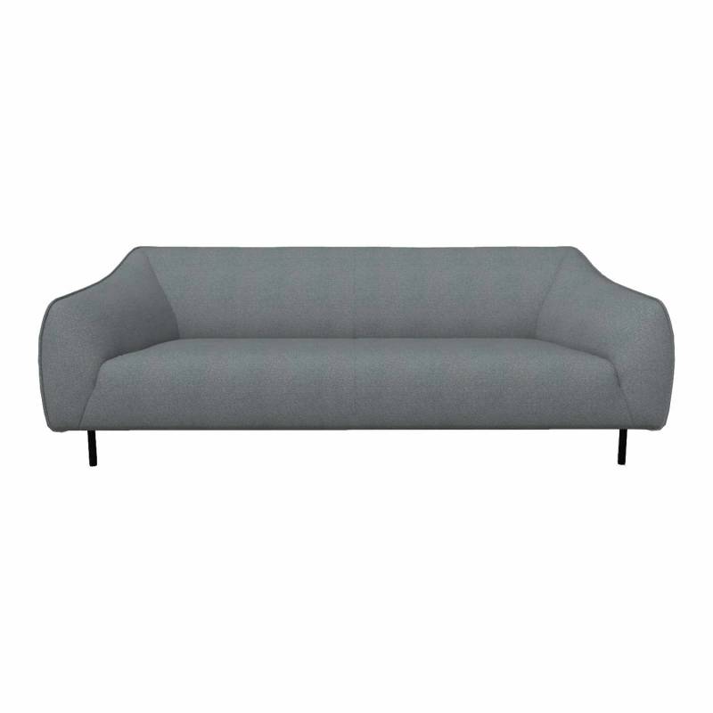 132 4er Sofa, Stoffbezug eisengrau 1051, Breite 212 cm von freistil by Rolf Benz