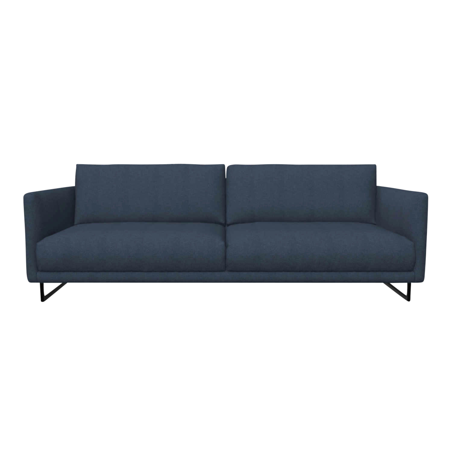 133 4er Sofa, Stoffbezug eisengrau 1051, Breite 242 cm von freistil by Rolf Benz