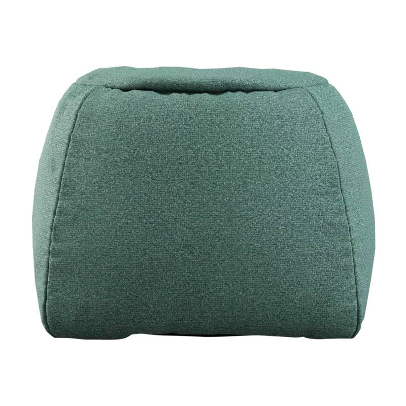 173 Pouf rund Hocker, Stoffbezug eisengrau 1051 von freistil by Rolf Benz