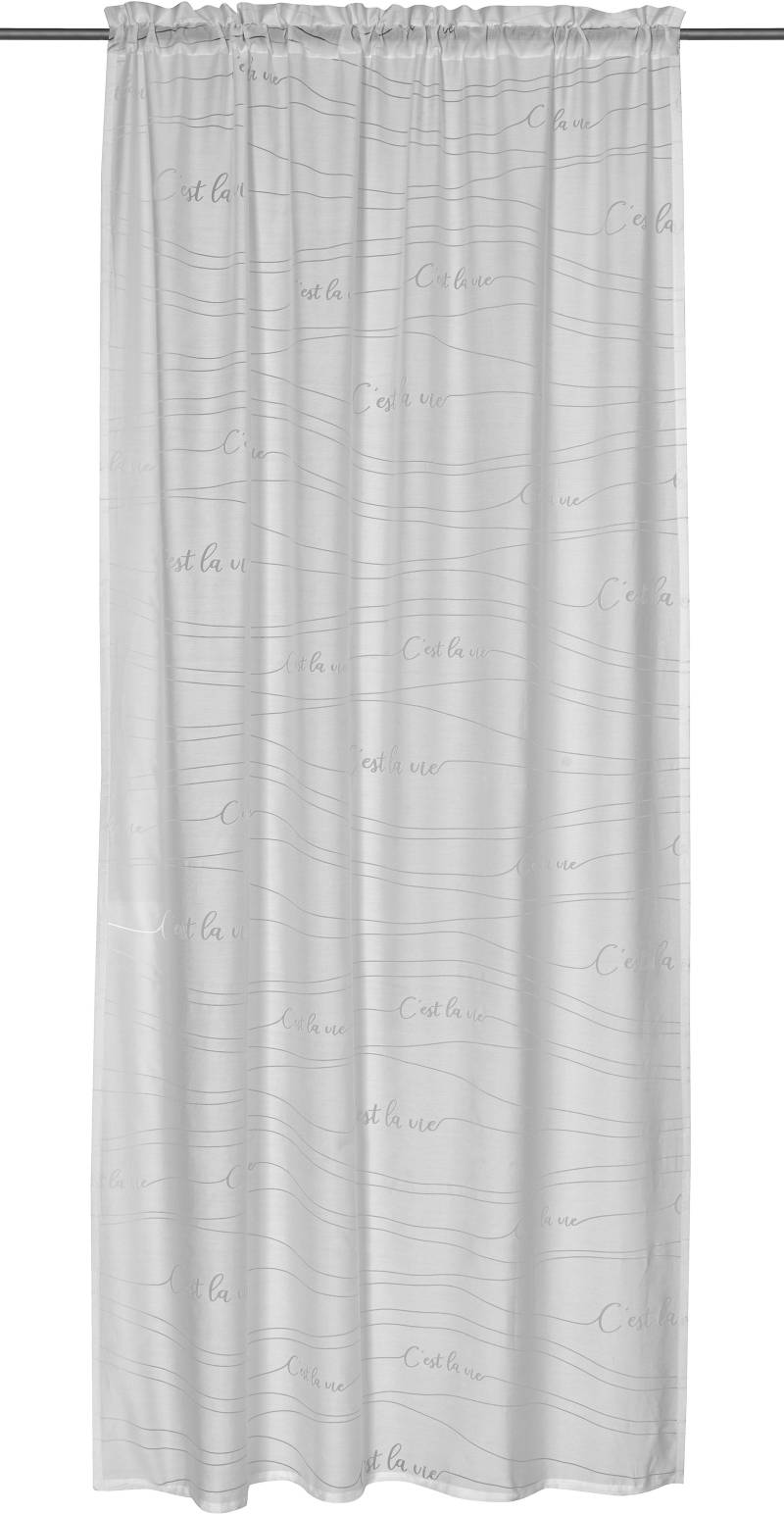 freundin Home Collection Gardine »Cest la Vie 00 weiss«, (1 St.) von freundin Home Collection