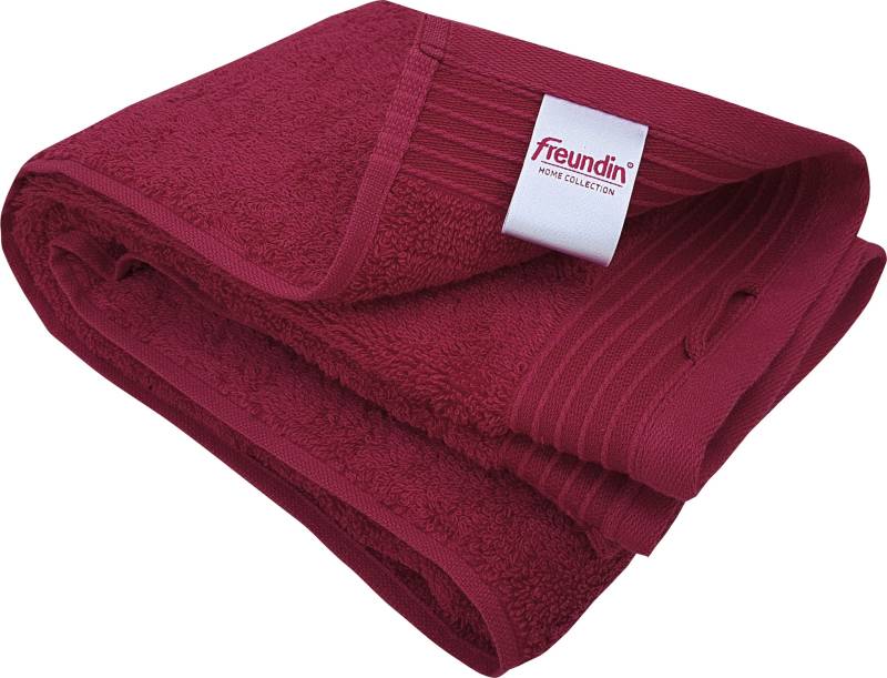 freundin Home Collection Badetuch »Freundin Home Badetuch«, (1 St., Strandtuch 100 x 150 cm), mit geflochtener Kordel zum Aufhängen von freundin Home Collection