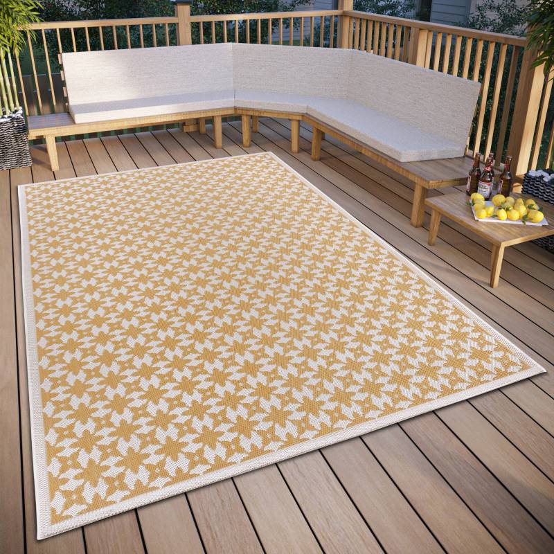 freundin Home Collection Teppich »Antonia«, rechteckig, 3 mm Höhe, In und Outdoor, Flachgewebe, wetterfest, pflegeleicht, robust von freundin Home Collection