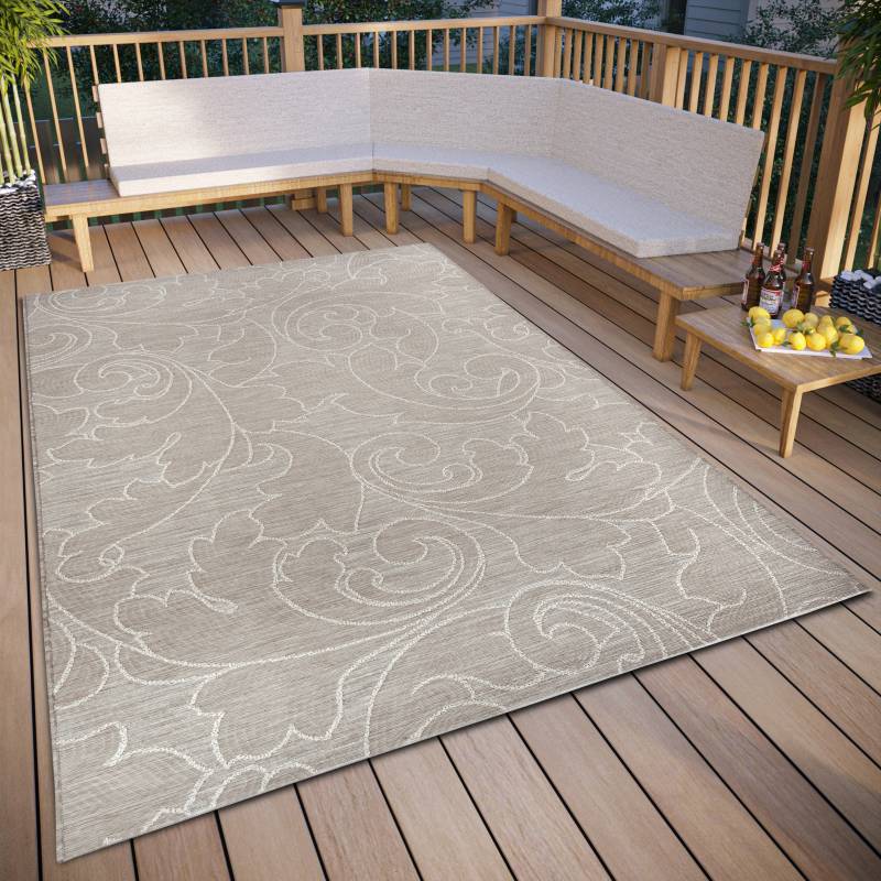 freundin Home Collection Teppich »Palau«, rechteckig, 4 mm Höhe, In und Outdoor, Flachgewebe, wetterfest, pflegeleicht, robust von freundin Home Collection