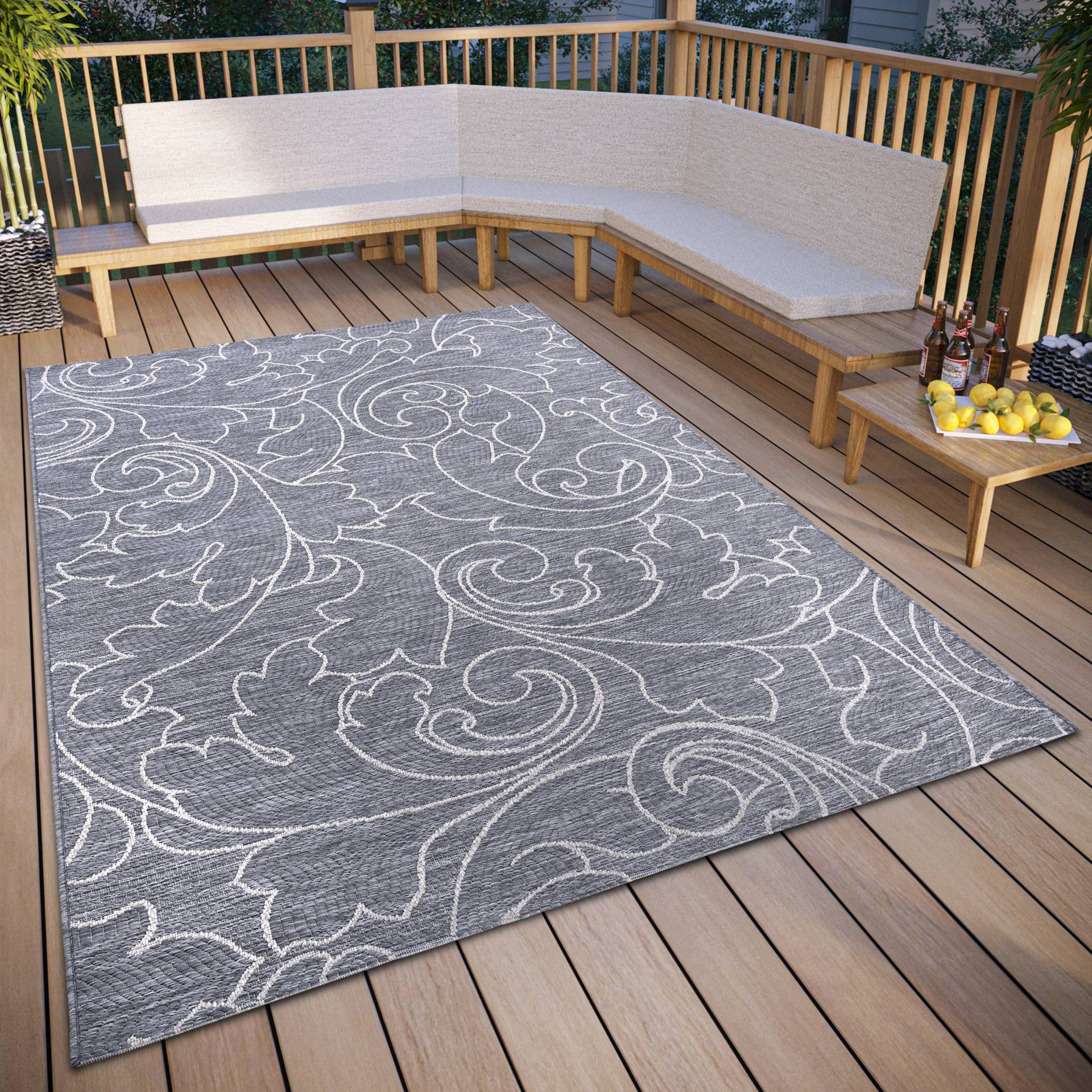 freundin Home Collection Teppich »Palau«, rechteckig, In und Outdoor, Flachgewebe, wetterfest, pflegeleicht, robust von freundin Home Collection