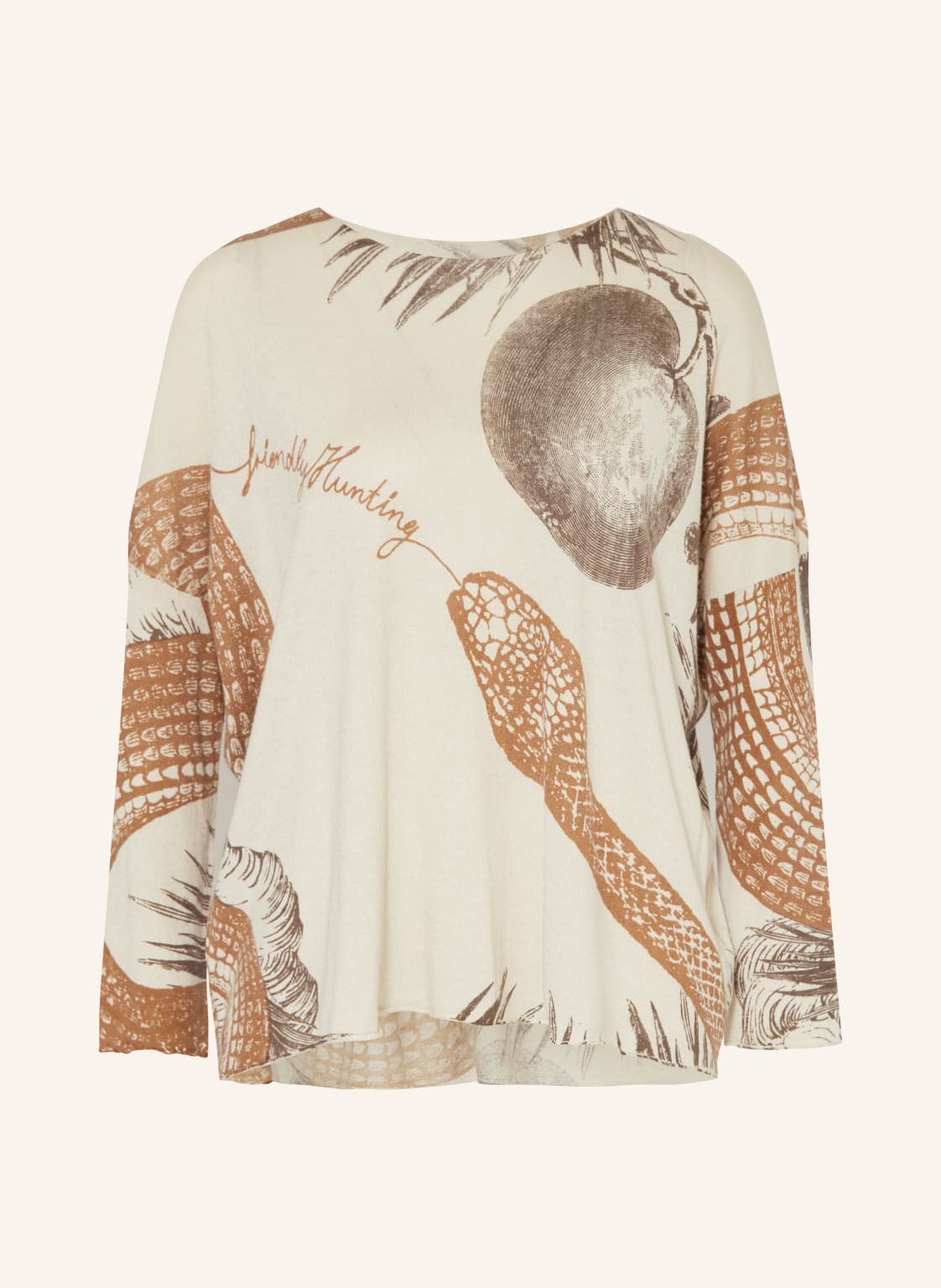 Friendly Hunting Seidenpullover Garden Eden Mit Cashmere beige von friendly hunting