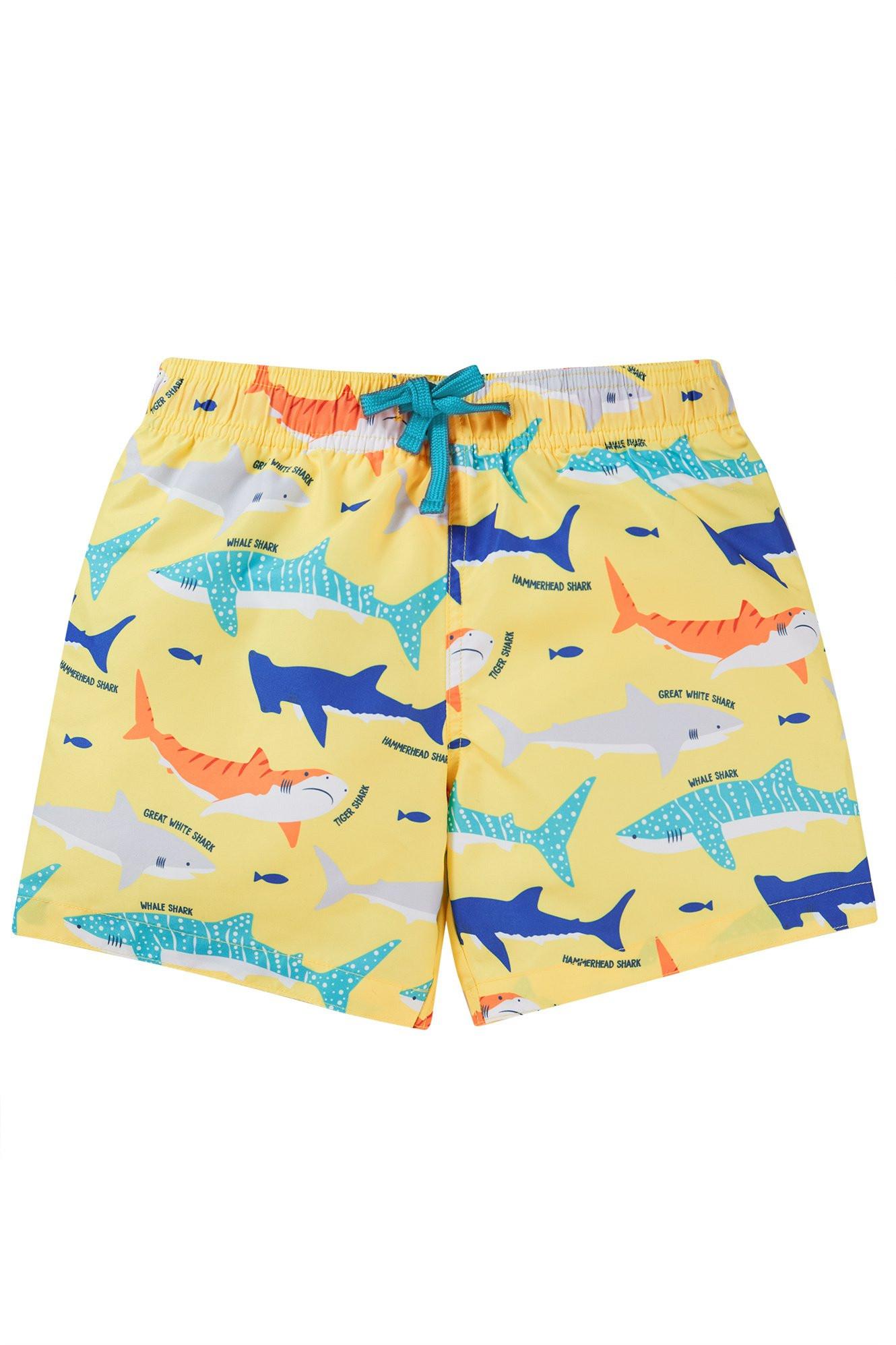 Jungen Badeshorts Boscastle Jungen Gelb 98/104 von frugi