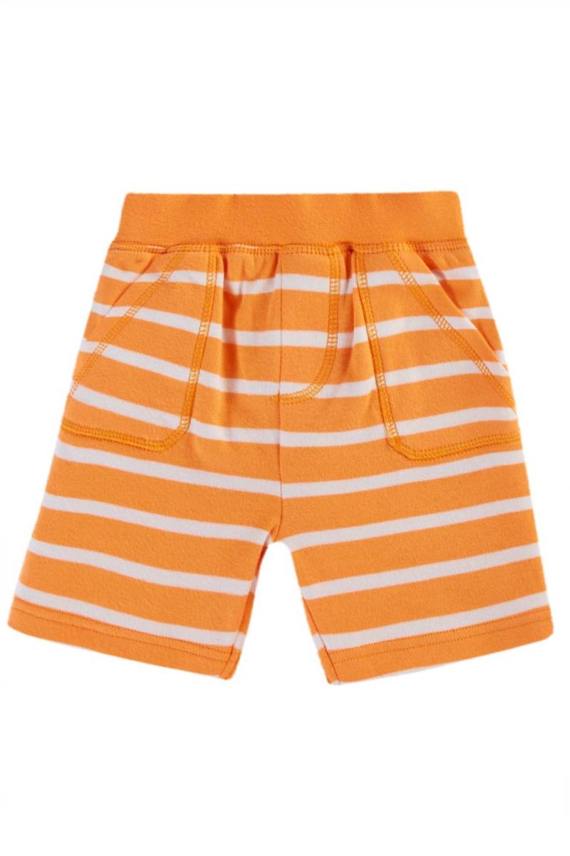 Jungen Kleinkinder Shorts Ellis Unisex Orange 86/92 von frugi