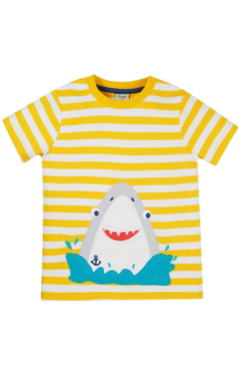 Jungen T-shirt Sid Jungen Gelb 104/110 von frugi