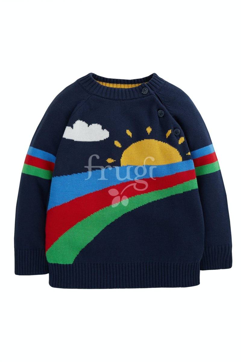 Kleinkinder Pullover Jett Jungen Multicolor ONE SIZE von frugi