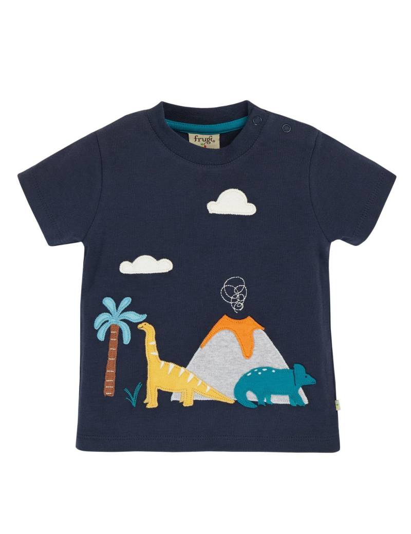 Kleinkinder T-shirt Dinos Jungen Blau ONE SIZE von frugi