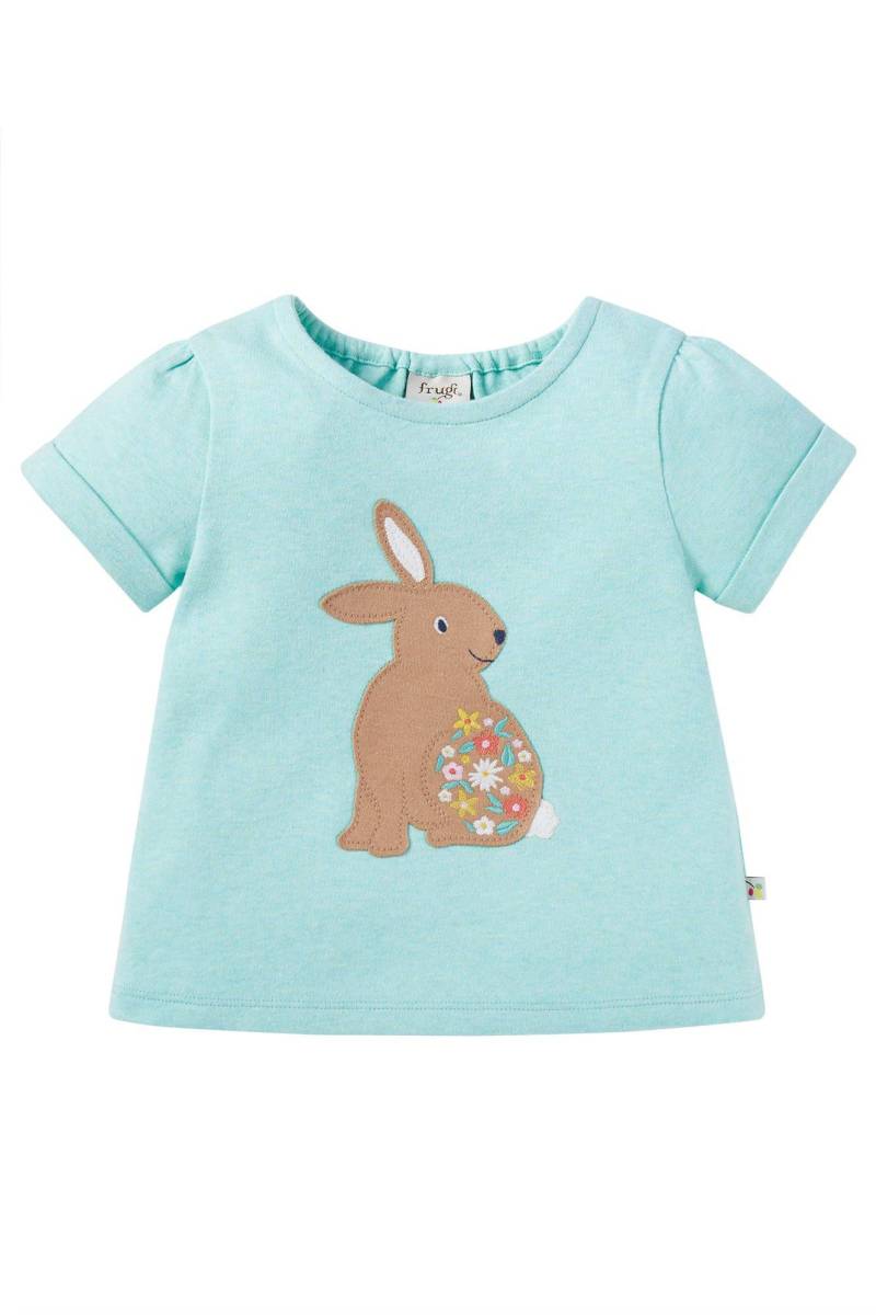 Kleinkinder T-shirt Evie Mädchen Blau 98/104 von frugi