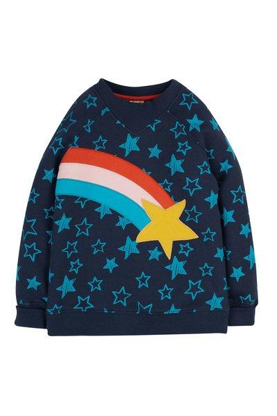 Kinder Pullover Easy On Jungen Blau 92/98 von frugi