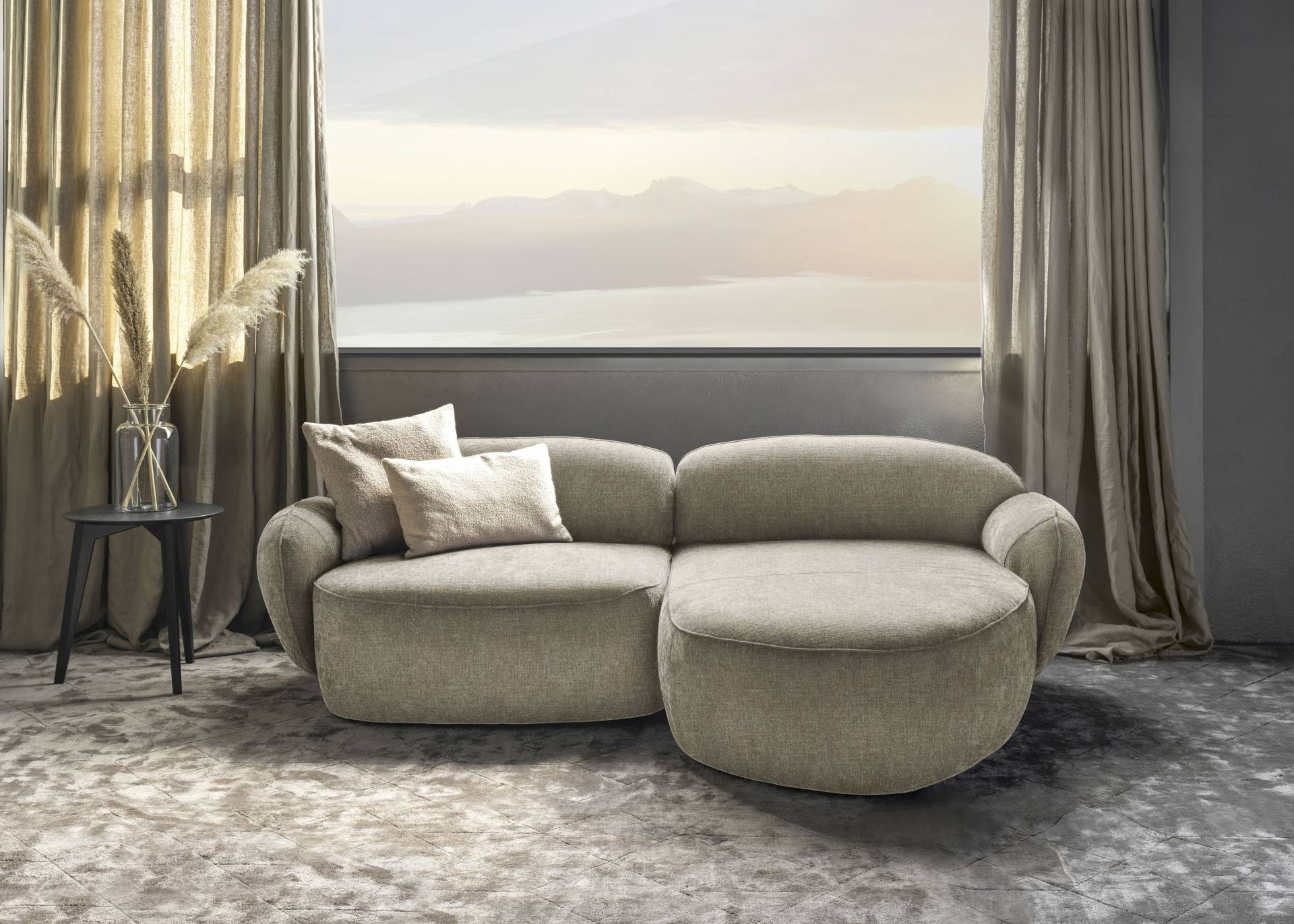 furninova Ecksofa »Bubble, Designsofa mit hochwertiger Detailverarbeitung, L-Form«, sehr komfortabel durch Memoryschaum, im skandinavischen Design von furninova