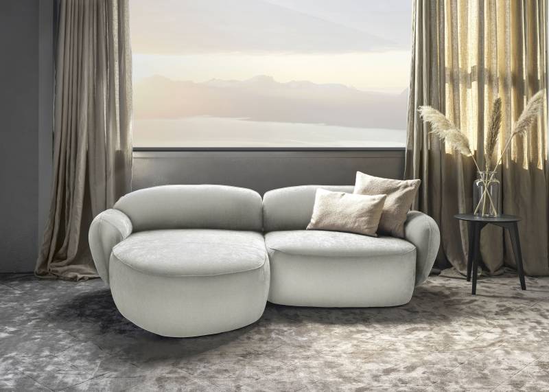 furninova Ecksofa »Bubble, Designsofa mit hochwertiger Detailverarbeitung, L-Form«, sehr komfortabel durch Memoryschaum, im skandinavischen Design von furninova