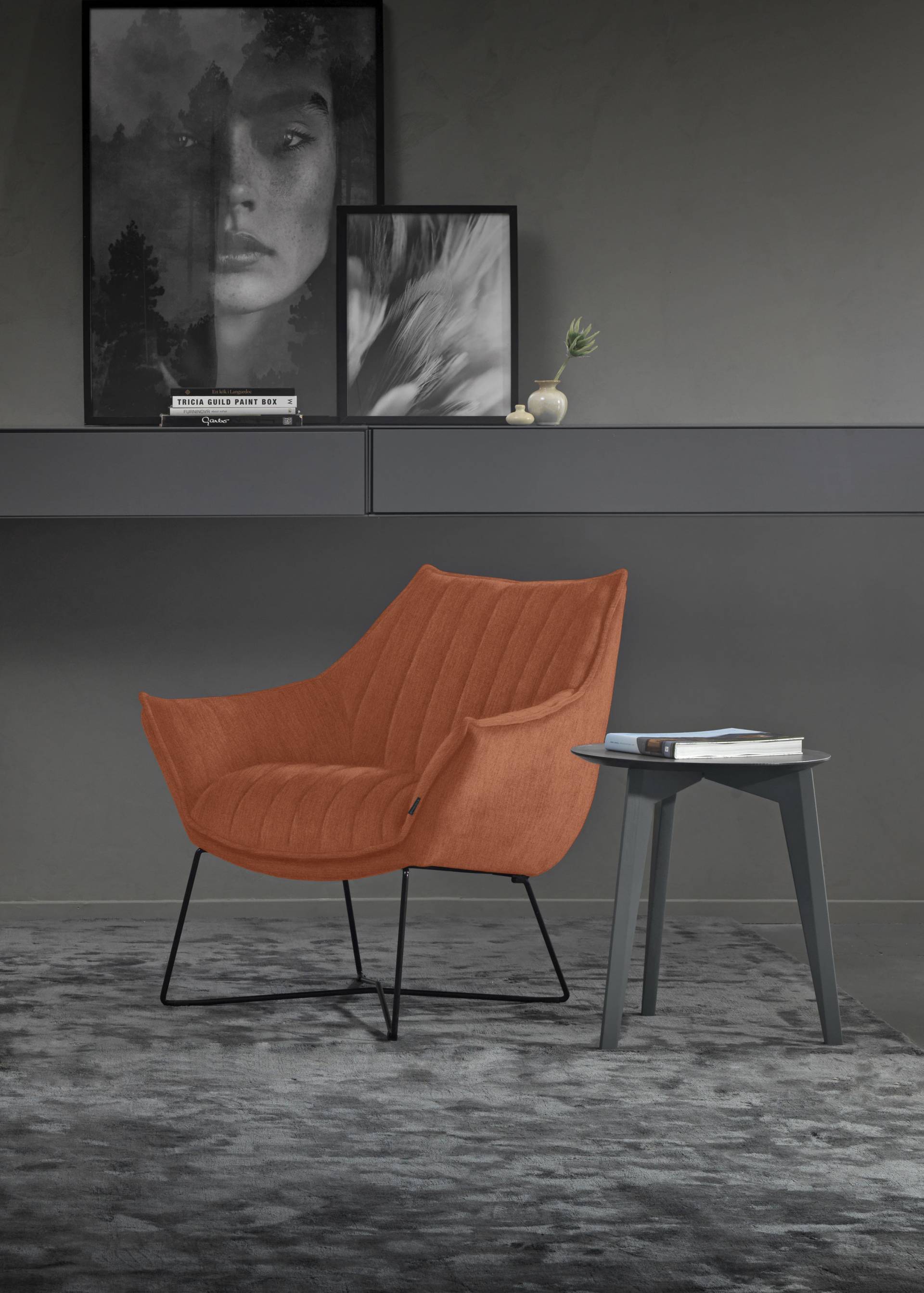 furninova Loungesessel »Egon Quilt Designsessel, Clubsessel,«, bequemer Loungesessel mit attraktiven Nahtbild und Kedernähten von furninova