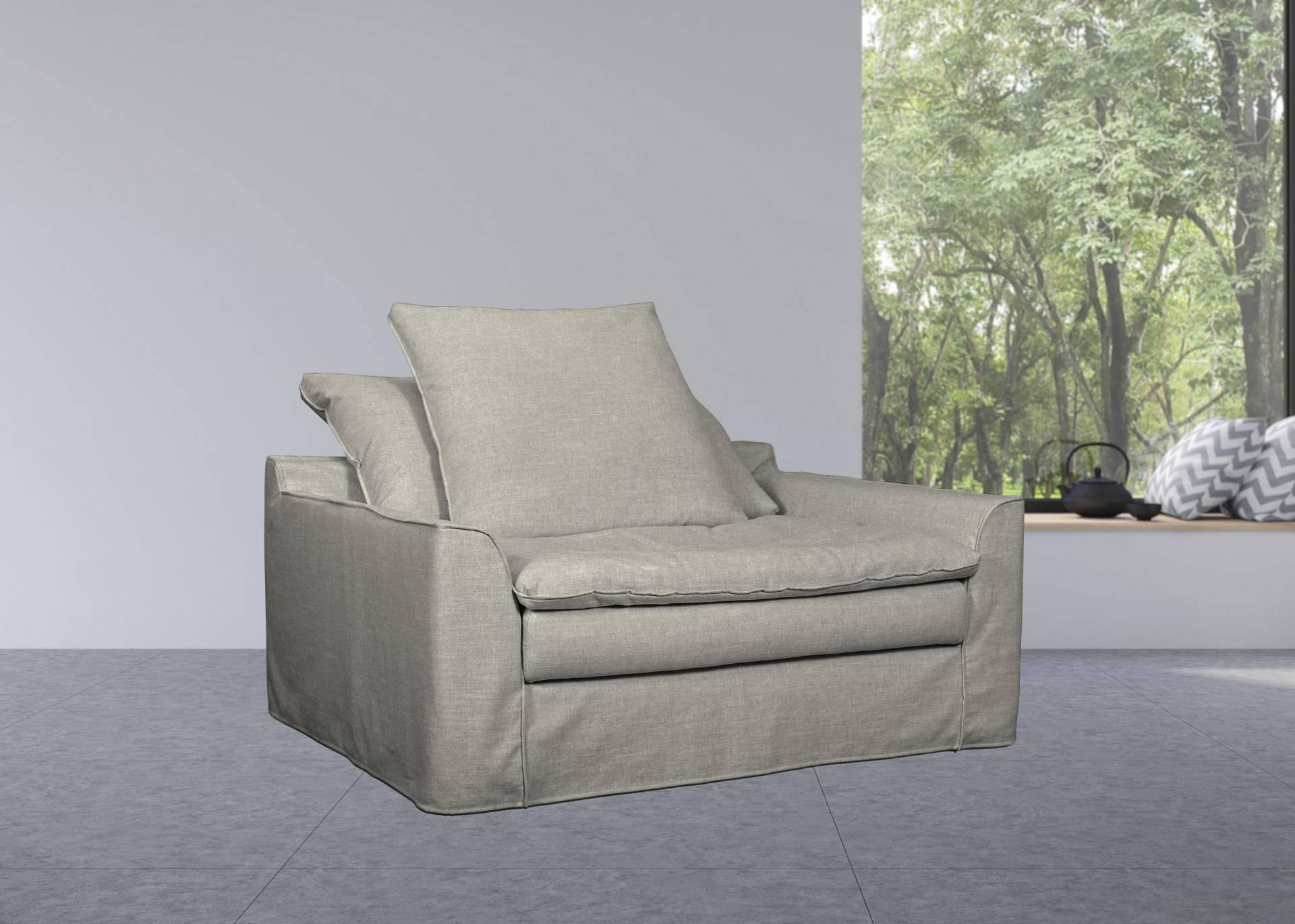 furninova XXL-Sessel »Sake Loveseat und Megasessel«, inklusive 2 Kissen, abnehmbarer und waschbarer Hussenbezug von furninova