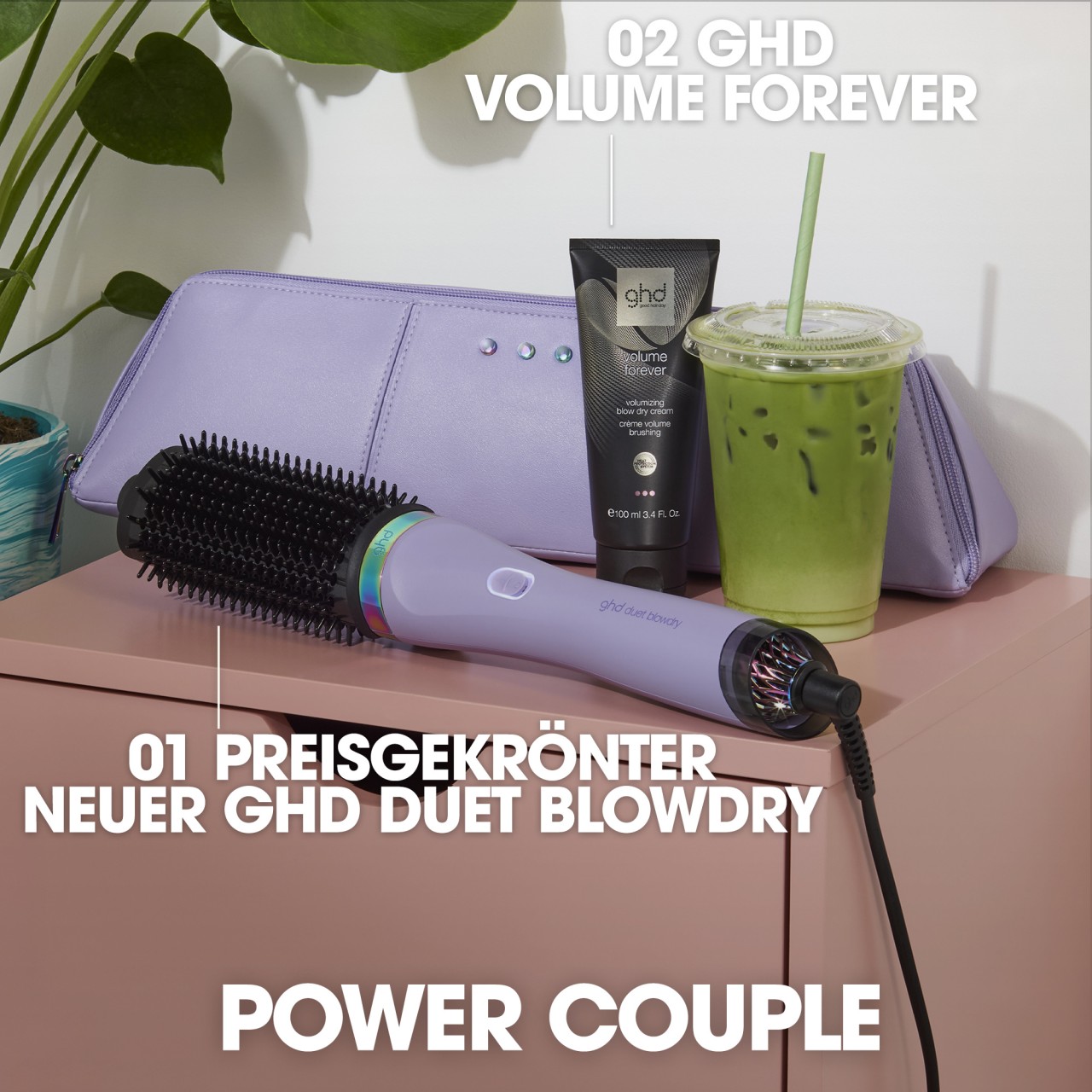 ghd Futurescape Collection - Duet Blowdry™ Hair Dryer Brush Galactic Lilac von ghd
