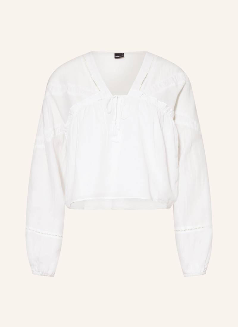 Gina Tricot Blusenshirt Mit Rüschen weiss von gina tricot