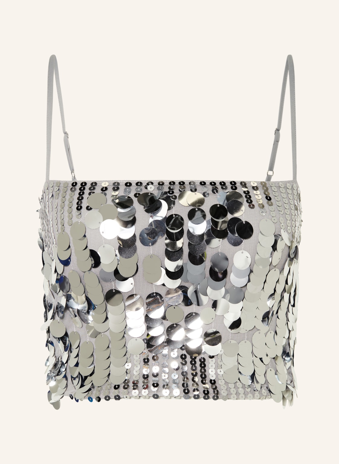 Gina Tricot Cropped-Top silber Gina Tricot Cropped-Top silber von gina tricot