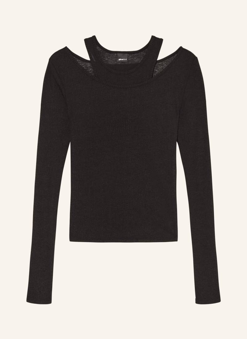 Gina Tricot Longsleeve schwarz von gina tricot