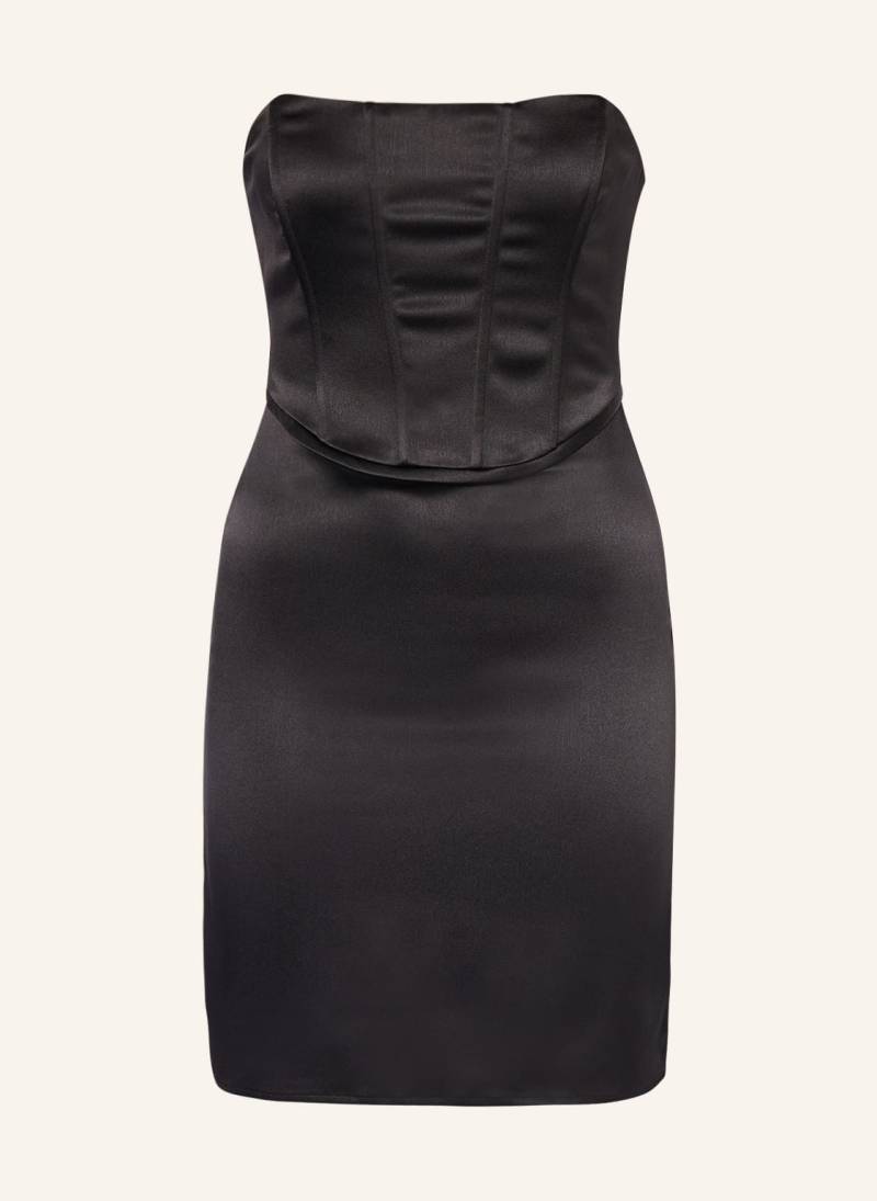 Gina Tricot Satinkleid schwarz von gina tricot