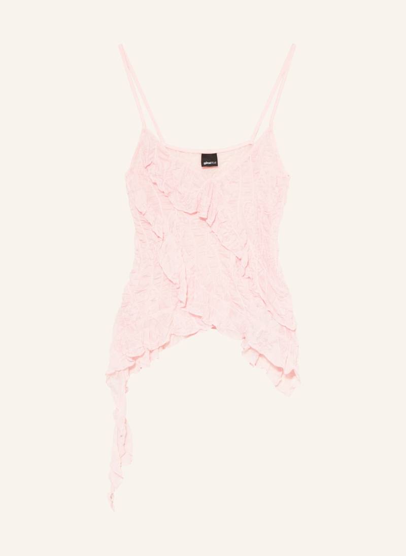 Gina Tricot Top In Wickeloptik rosa von gina tricot