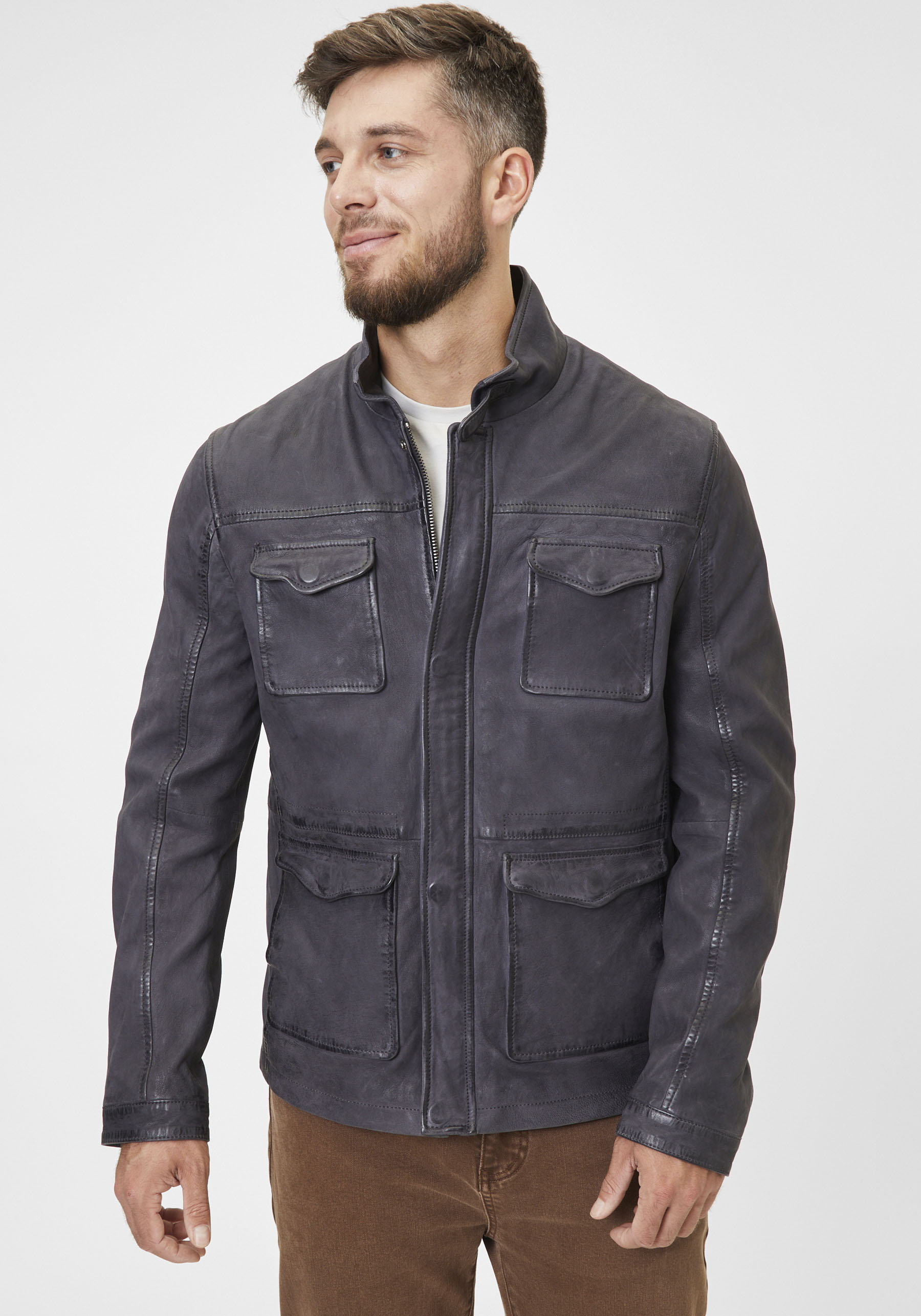 Mauritius Lederjacke »GMGaldon SF«, mit Knopftaschen an der Brust Mauritius Lederjacke »GMGaldon SF«, mit Knopftaschen an der Brust von Mauritius