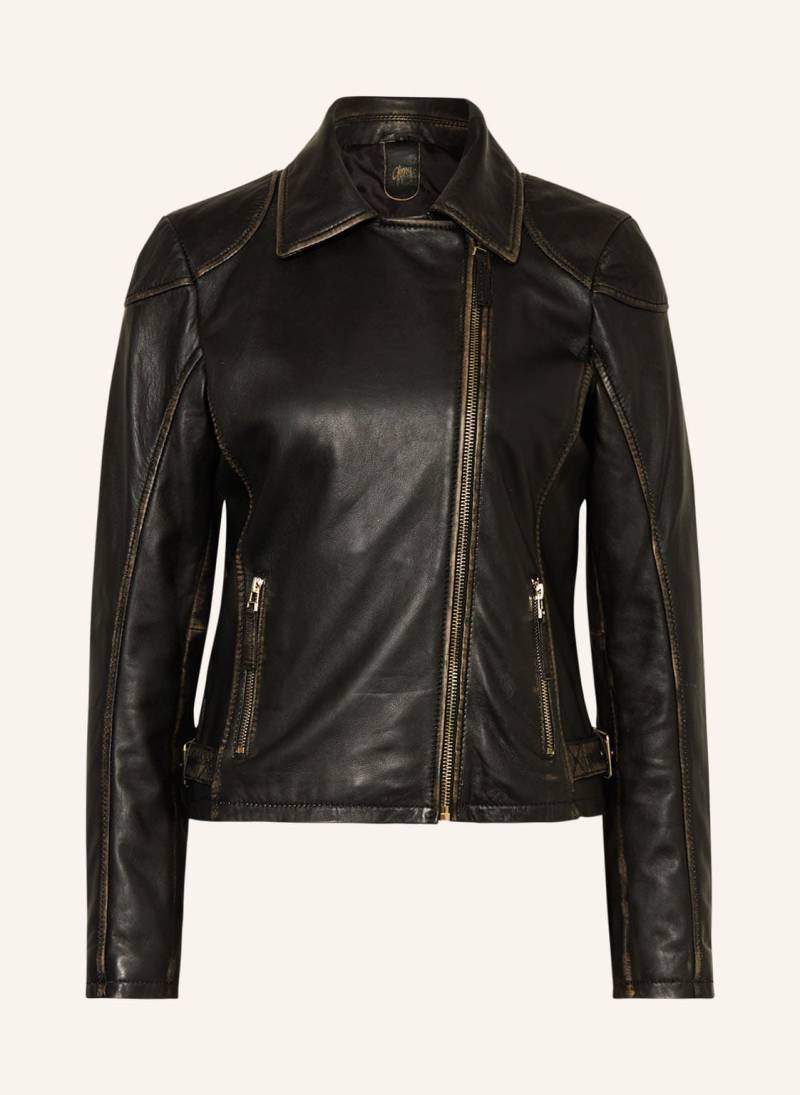 Gipsy Lederjacke Gwpeggie schwarz von gipsy