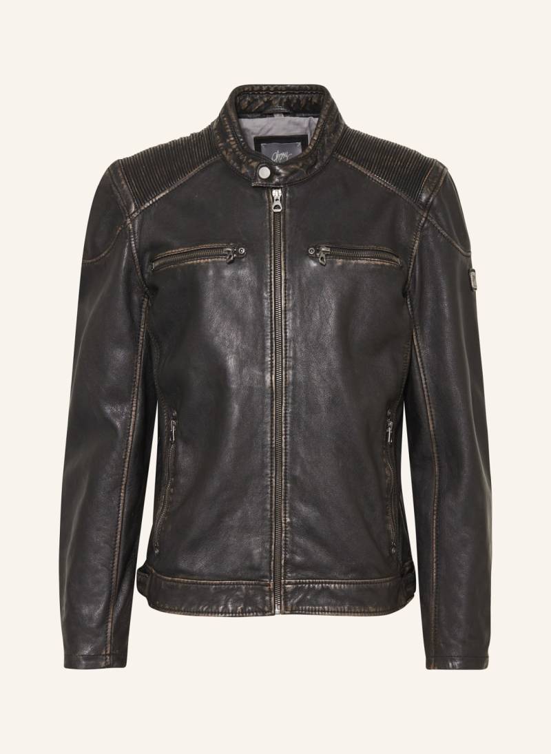 Gipsy Lederjacke gmderran2 schwarz von gipsy