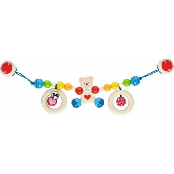 Baby Kinderwagenkette Herzbär Mit Clips Unisex von goki