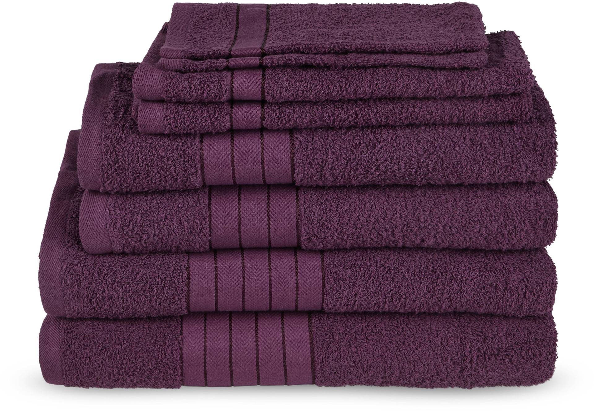 good morning Handtuch Set »Uni«, (Set, 8 St., 2 Stück 70x140 cm-2 Stück 50x100 cm-2 Stück 30x50 cm-2 Stück 16x21 cm), Baumwolle, Walkfrottee, Bordüre, 500 GSM, Einfarbig, ohne Aufhängung good morning Handtuch Set »Uni«, (Set, 8 St., 2 Stück 70x140 cm-2 Stück 50x100 cm-2 Stück 30x50 cm-2 Stück 16x21 cm), Baumwolle, Walkfrottee, Bordüre, 500 GSM, Einfarbig, ohne Aufhängung von good morning