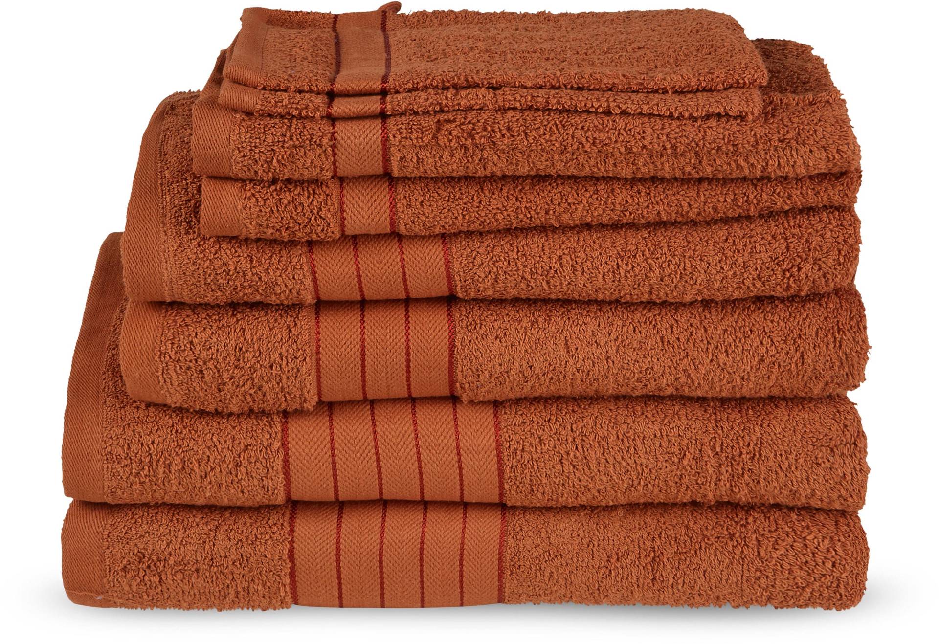 good morning Handtuch Set »Uni«, (Set, 8 St., 2 Stück 70x140 cm-2 Stück 50x100 cm-2 Stück 30x50 cm-2 Stück 16x21 cm), Baumwolle, Walkfrottee, Bordüre, 500 GSM, Einfarbig, ohne Aufhängung good morning Handtuch Set »Uni«, (Set, 8 St., 2 Stück 70x140 cm-2 Stück 50x100 cm-2 Stück 30x50 cm-2 Stück 16x21 cm), Baumwolle, Walkfrottee, Bordüre, 500 GSM, Einfarbig, ohne Aufhängung von good morning