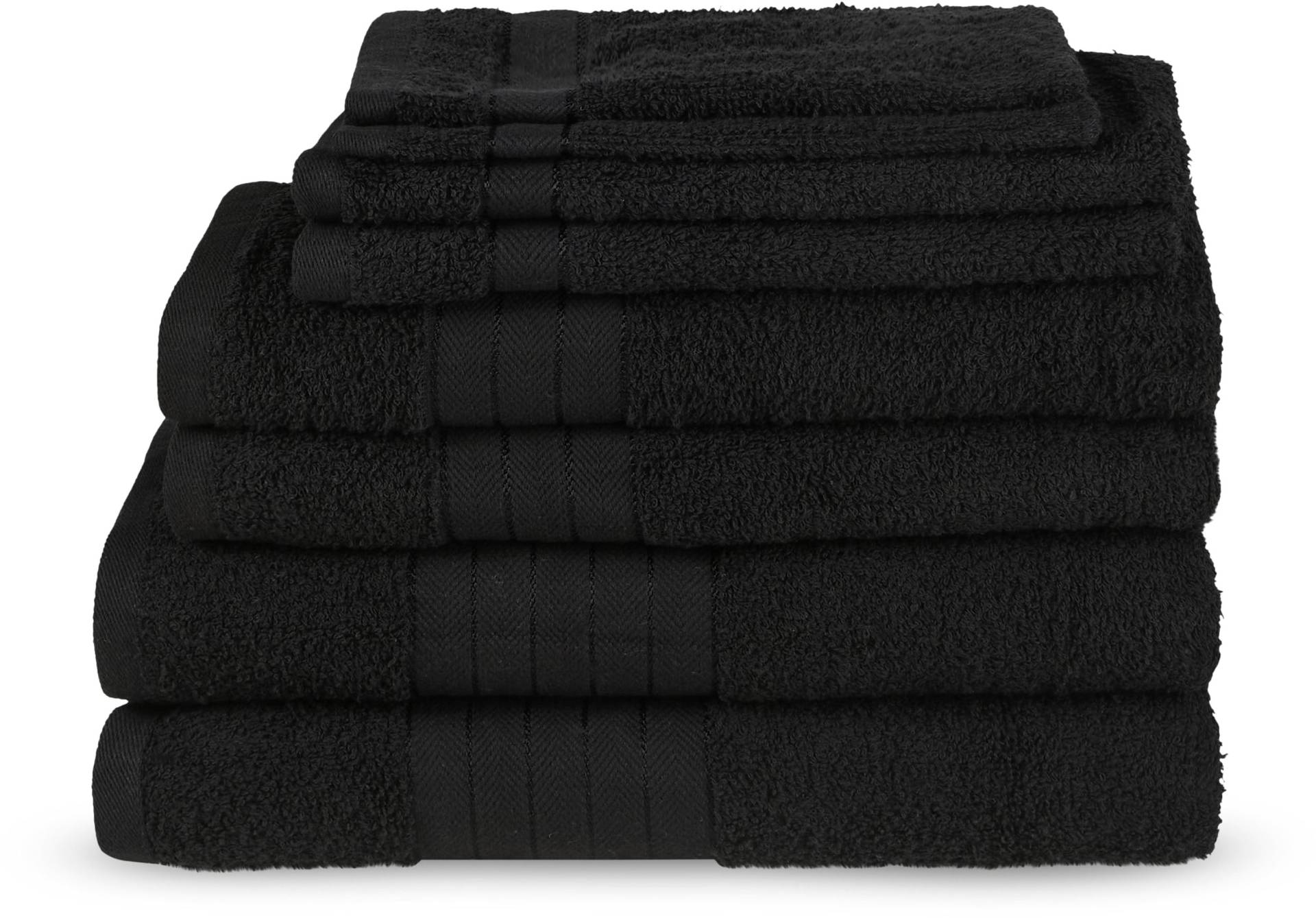 good morning Handtuch Set »Uni«, (Set, 8 St., 2 Stück 70x140 cm-2 Stück 50x100 cm-2 Stück 30x50 cm-2 Stück 16x21 cm), Baumwolle, Walkfrottee, Bordüre, 500 GSM, Einfarbig, ohne Aufhängung good morning Handtuch Set »Uni«, (Set, 8 St., 2 Stück 70x140 cm-2 Stück 50x100 cm-2 Stück 30x50 cm-2 Stück 16x21 cm), Baumwolle, Walkfrottee, Bordüre, 500 GSM, Einfarbig, ohne Aufhängung von good morning
