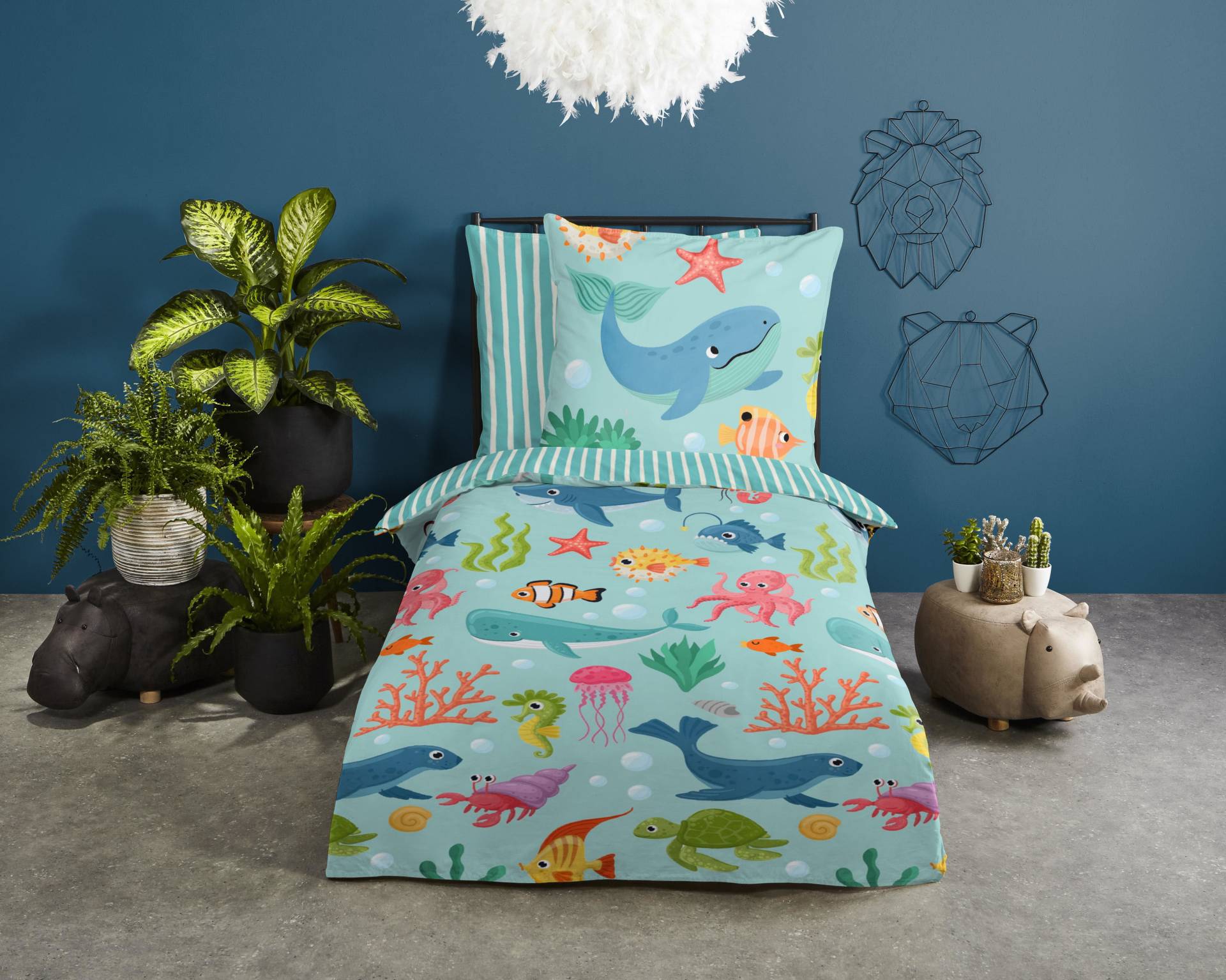 good morning Kinderbettwäsche »Ocean«, 100% Baumwolle von good morning