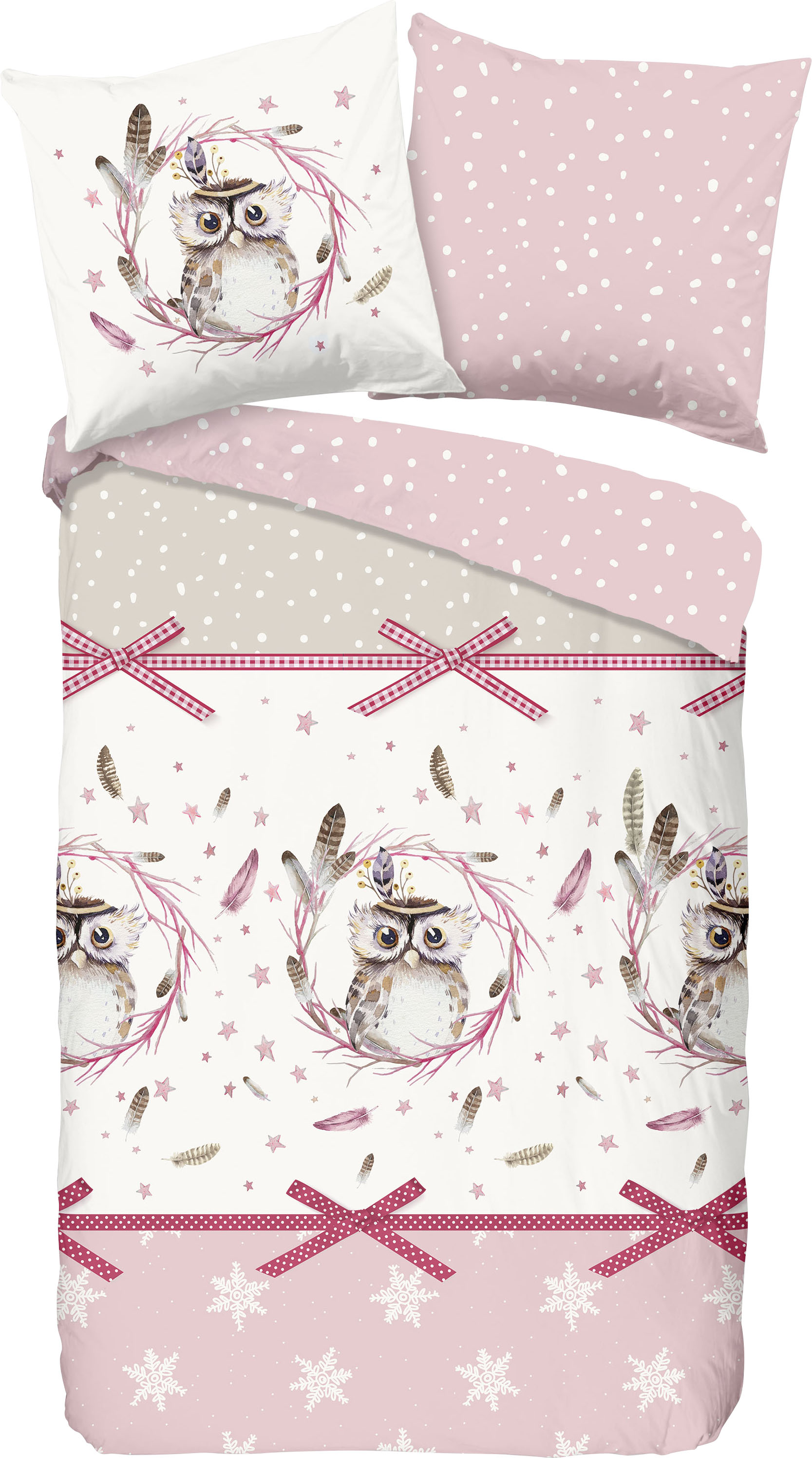 good morning Kinderbettwäsche »Owl«, 100% Baumwolle/ Flanell (Biber) von good morning