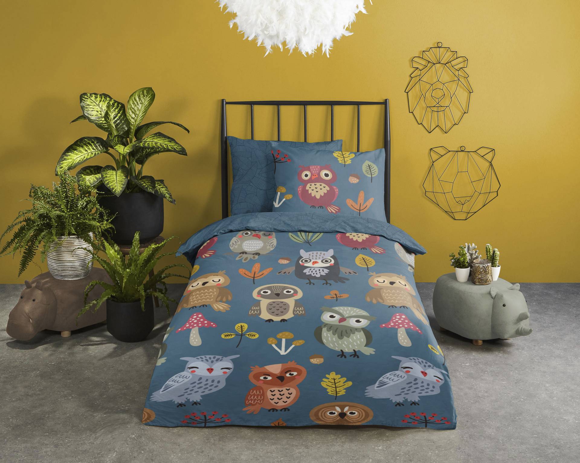 good morning Kinderbettwäsche »Owls«, 100% Baumwolle von good morning