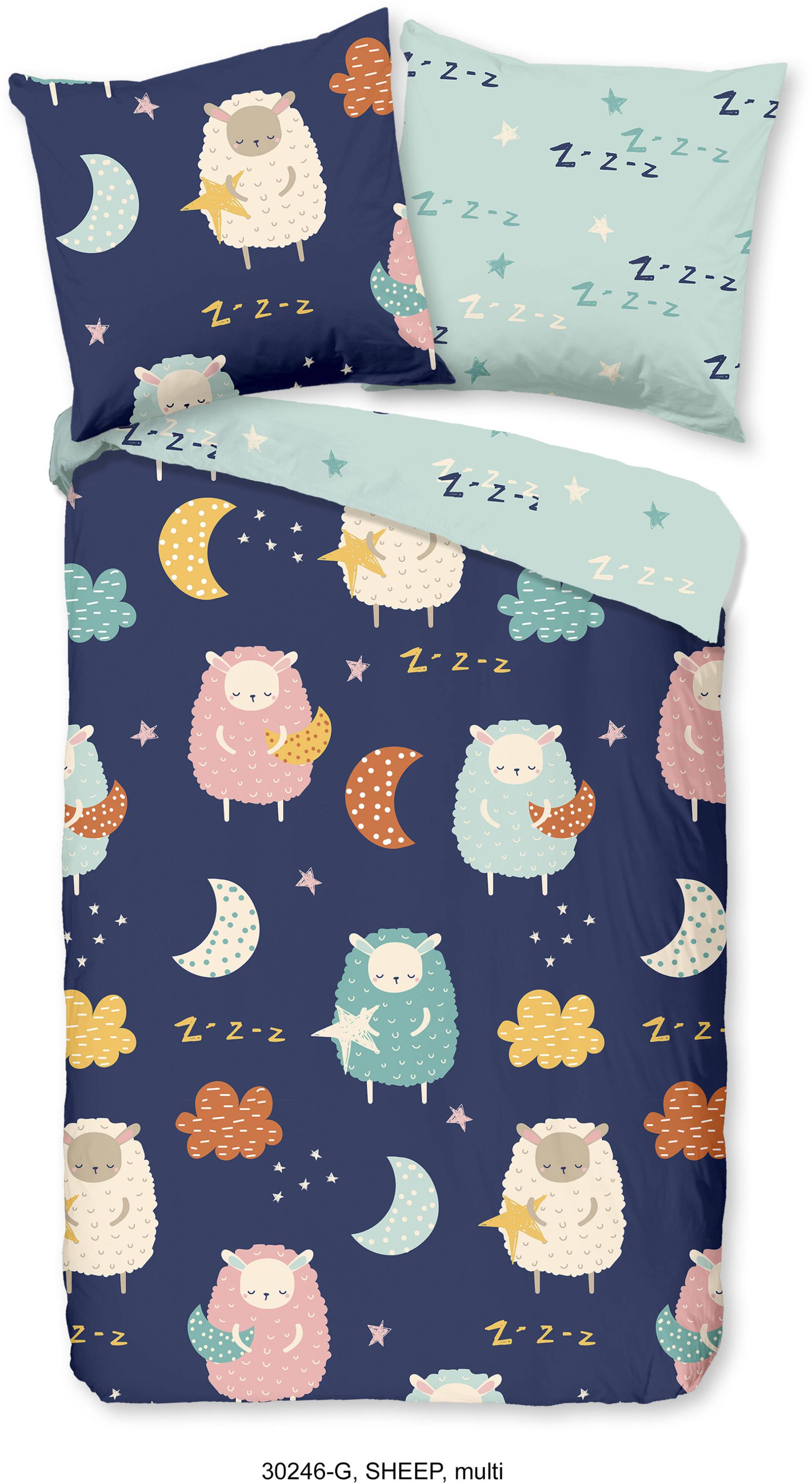 good morning Kinderbettwäsche »Sheep Sleep«, 100% Baumwolle von good morning