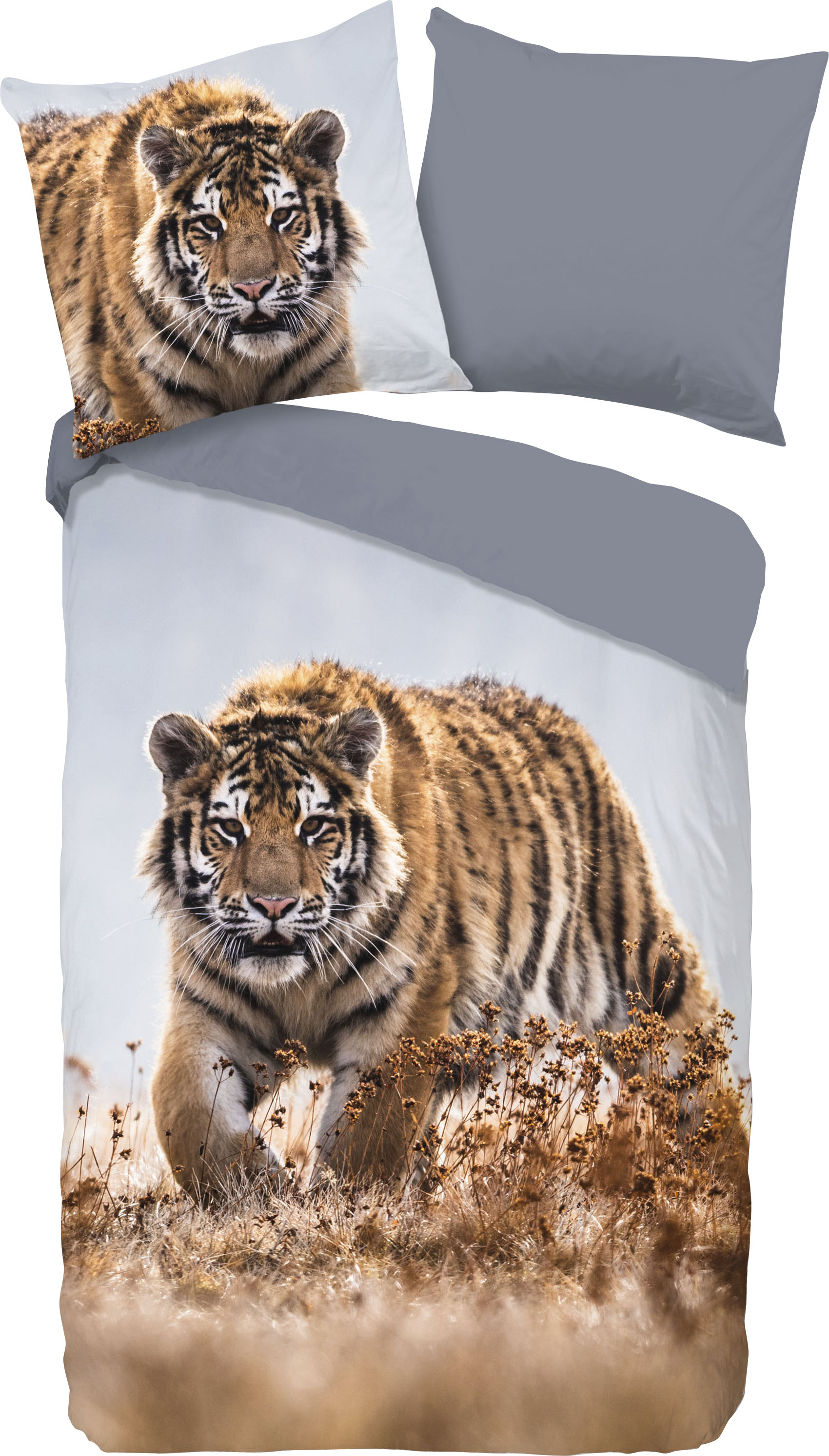 good morning Kinderbettwäsche »Tiger«, 100% Baumwolle von good morning