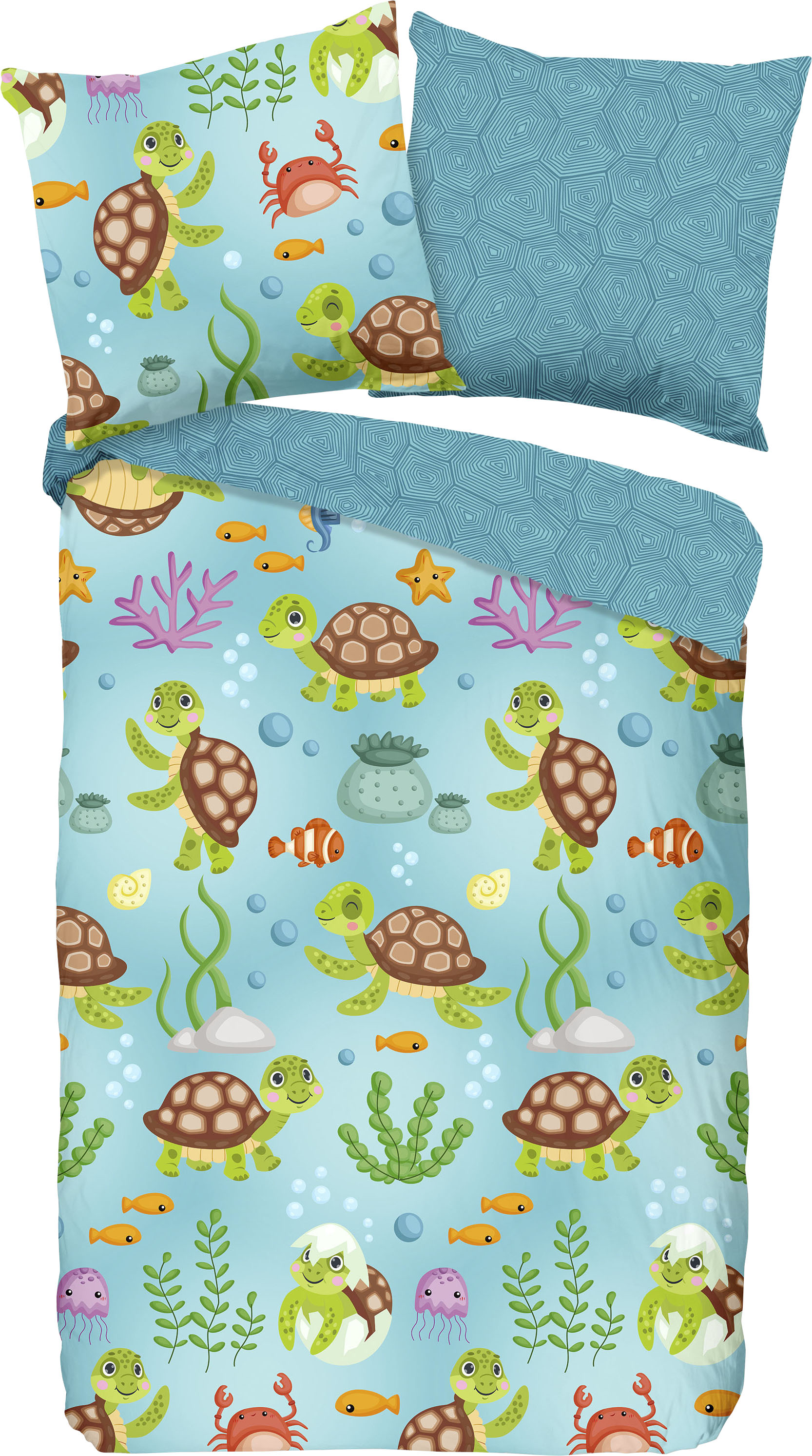 good morning Kinderbettwäsche »Turtles«, 100% Baumwolle von good morning