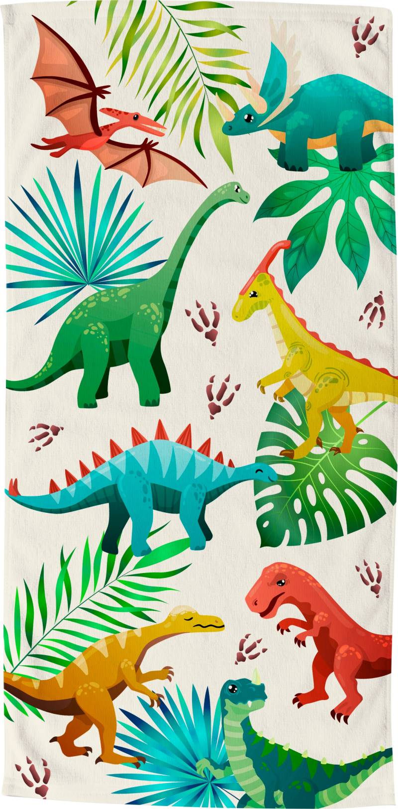 good morning Strandtuch »Dinos«, (1 St.), Dinosaurier Motiv, trocknet schnell, Kinder von good morning