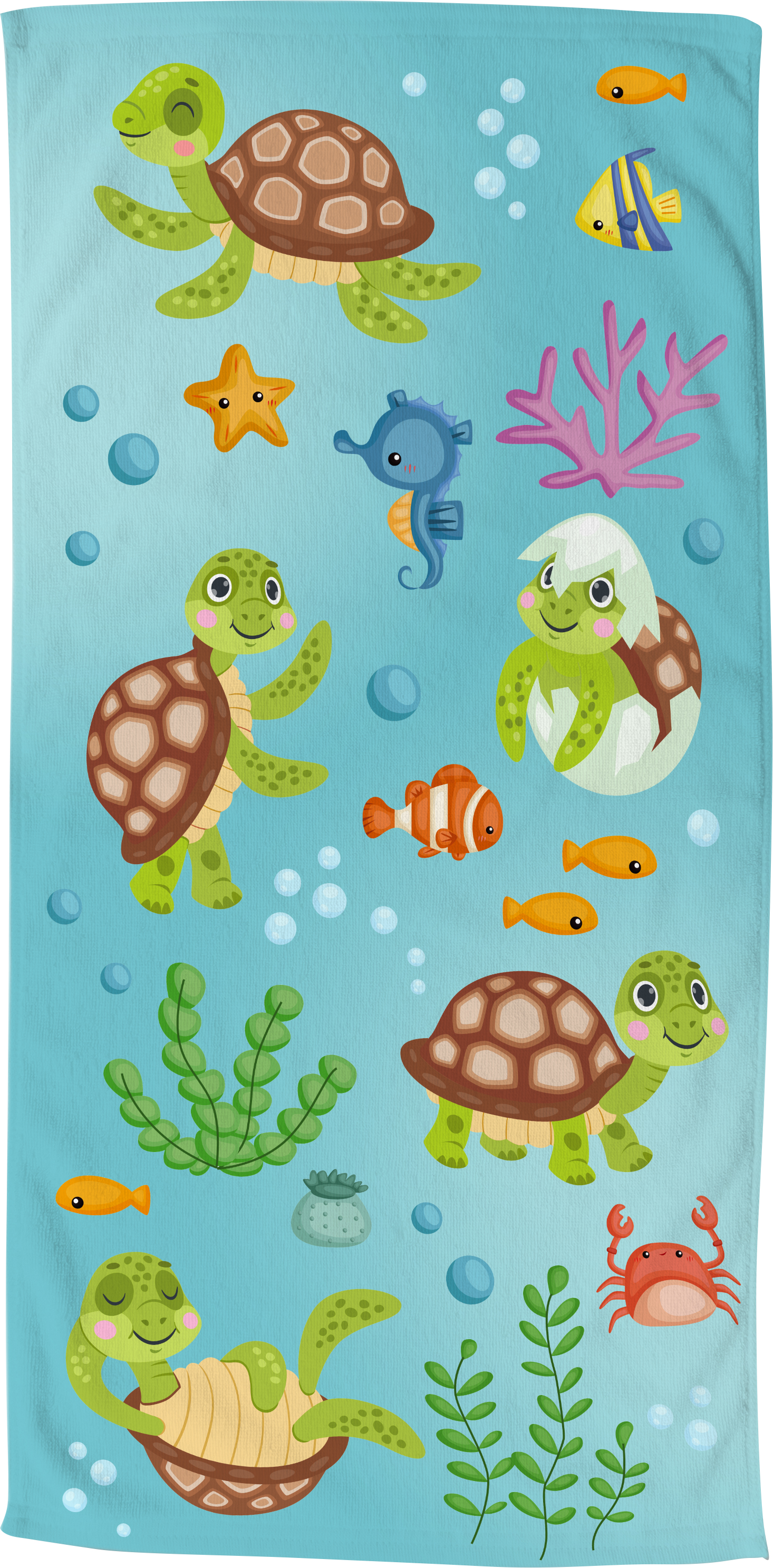 good morning Strandtuch »Turtles«, (1 St.), Badetuch, mit Schildkröten Motiv, trocknet schnell, Kinder von good morning