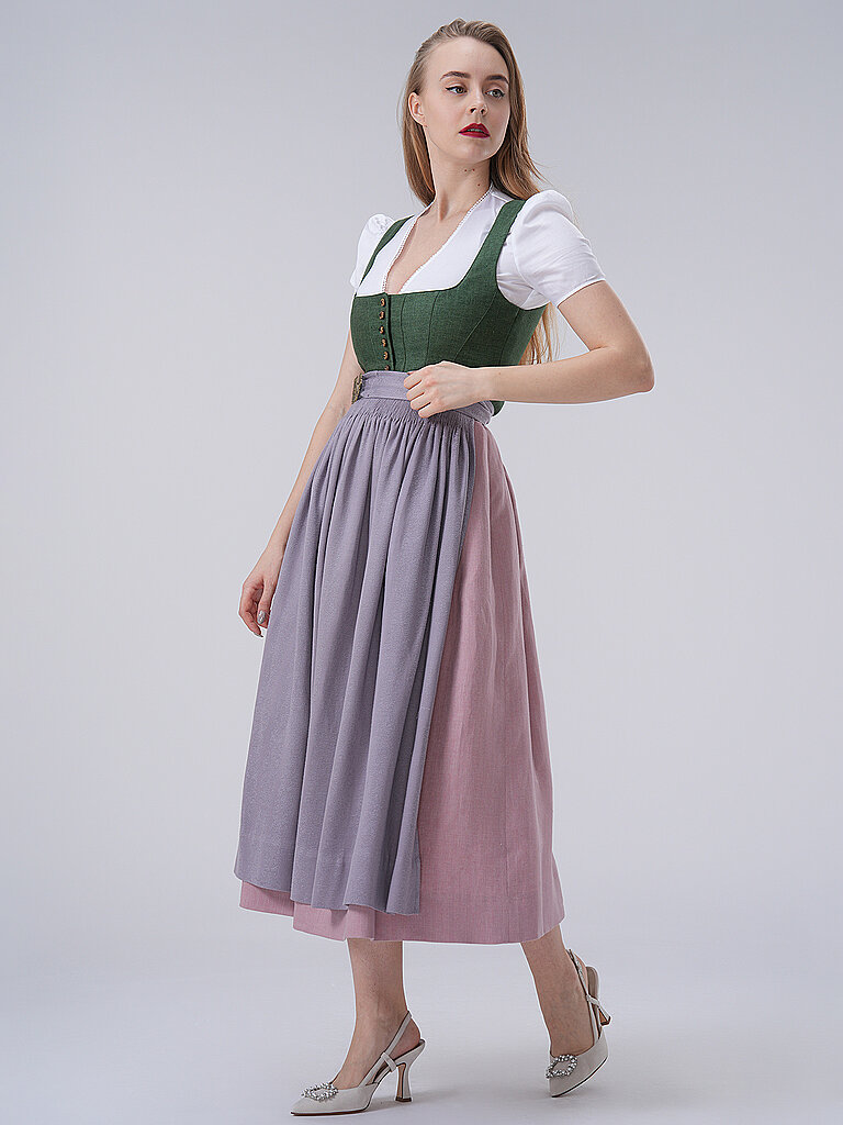 GOTTSEIDANK Dirndl ANNABELLA 80cm grün | 42 von gottseidank