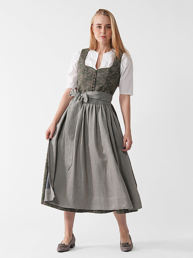 GOTTSEIDANK Dirndl HEDI  olive | 38 von gottseidank