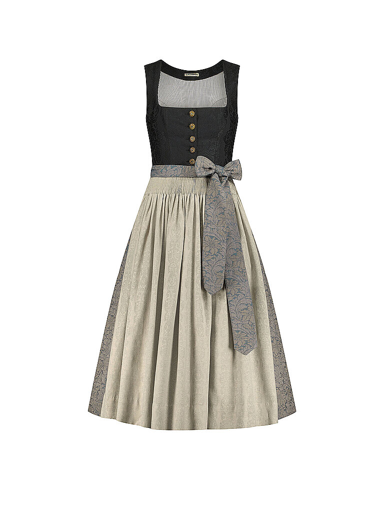 GOTTSEIDANK Dirndl HELENE 80cm creme | 38 von gottseidank