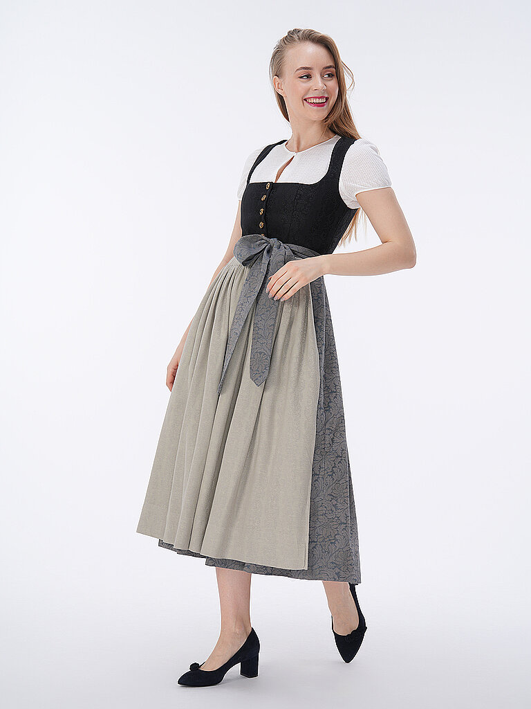 GOTTSEIDANK Dirndl HELENE 80cm creme | 46 von gottseidank