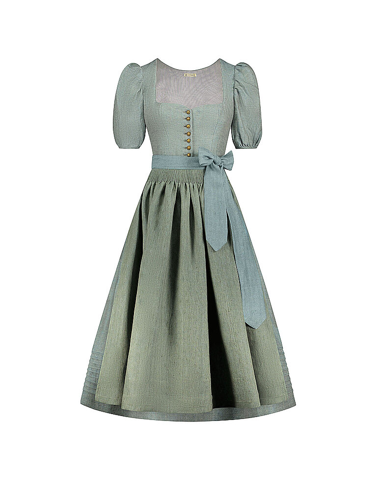 GOTTSEIDANK Dirndl LINA 80cm  hellgrün | 38 von gottseidank