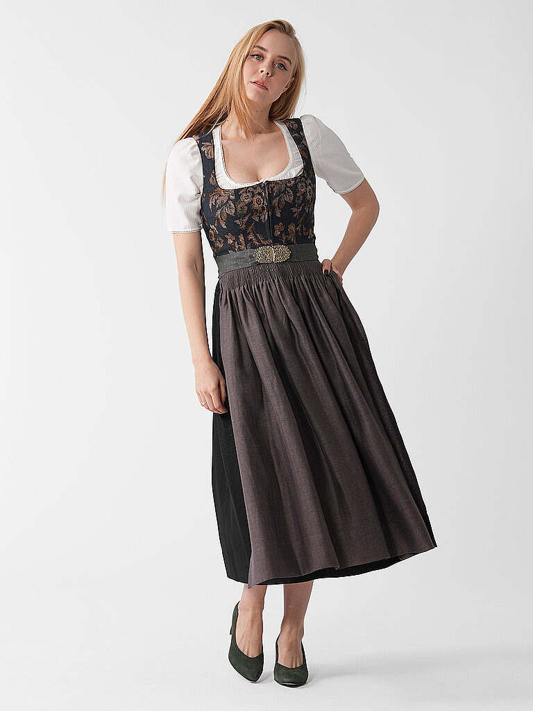 GOTTSEIDANK Dirndl LISSI dunkelblau | 34 von gottseidank